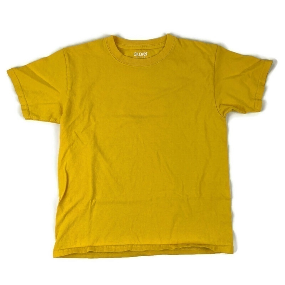 Gildan Boys Tshirt Yellow, Small - Picture 1 of 3